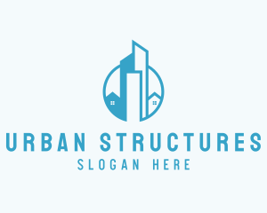 Urban Condominium Skyscraper logo design