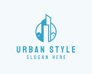 Urban Condominium Skyscraper logo design