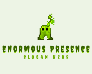 Pixel Arcade Monster  logo design