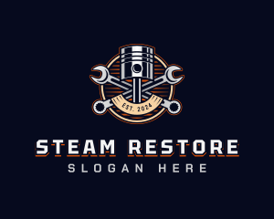 Piston Engine Restoration  logo design