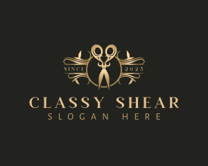 Classy Scissors Shears logo design