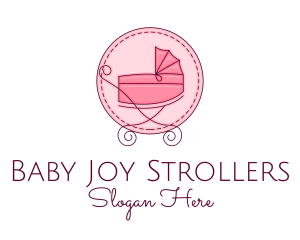 Baby Stroller Pram logo design