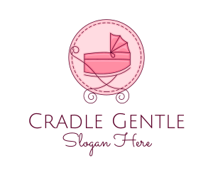 Baby Stroller Pram logo design