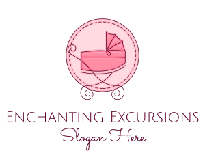 Baby Stroller Pram logo design