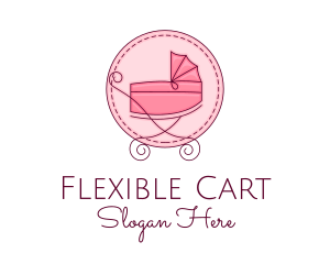 Baby Stroller Pram logo design