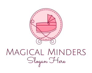 Baby Stroller Pram logo design