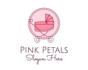 Baby Stroller Pram logo design