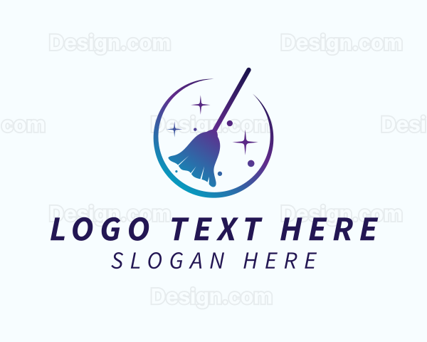 Gradient Cleaning Broom Logo