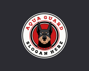 Canine Doberman Dog logo design