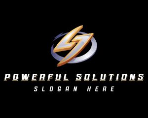 Thunderbolt Electric Power logo design