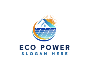 Solar Panel Power logo design