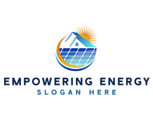 Solar Panel Power logo design