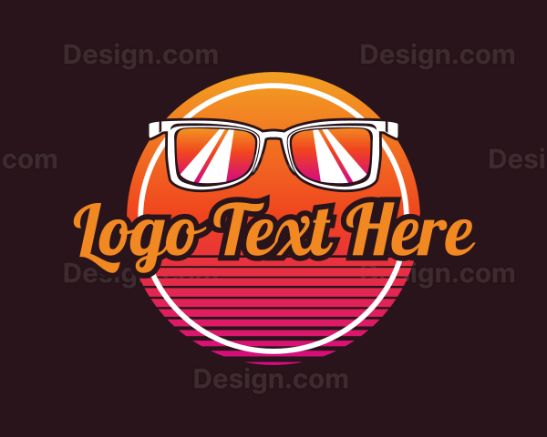 Summer Beach Sunglass Logo