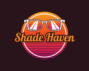 Summer Beach Sunglass logo design