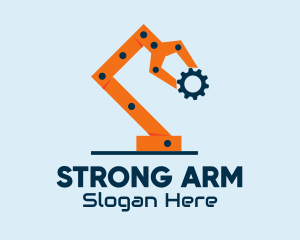 Tech Robotic Arm logo design