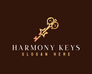 Star Key Lock logo design