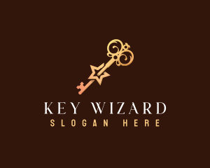 Star Key Lock logo design