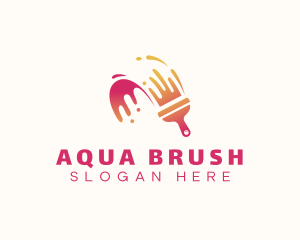 Painting Brush Renovation logo design