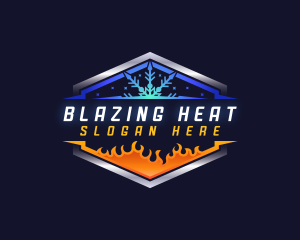 Cooling Heating Air Conditioner logo design