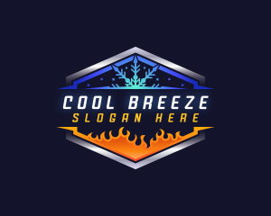 Cooling Heating Air Conditioner logo design