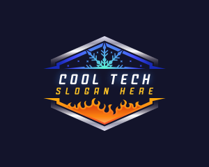 Cooling Heating Air Conditioner logo design