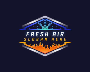 Cooling Heating Air Conditioner logo design