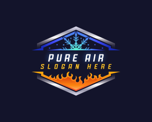 Cooling Heating Air Conditioner logo design