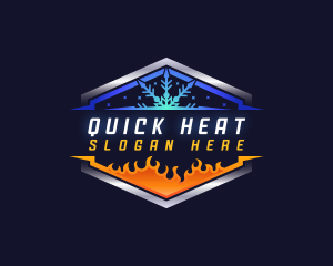 Cooling Heating Air Conditioner logo design