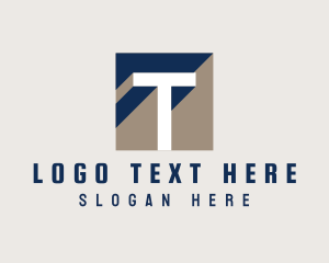 Business Isometric Letter T logo design