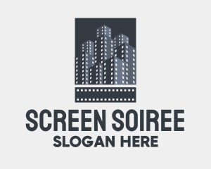 Film Tower Buildings  logo design