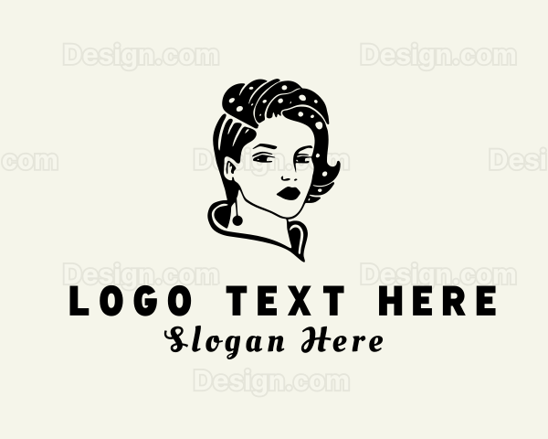 Woman Fashion Earring Logo