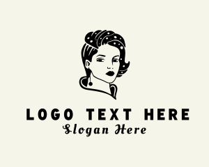 Woman Fashion Earring logo design