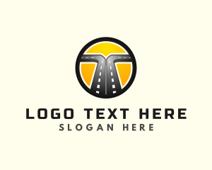 Logistics Road Highway Logo