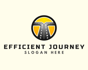 Logistics Road Highway logo