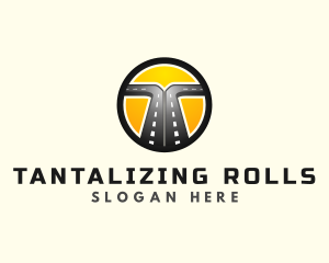 Logistics Road Highway logo design