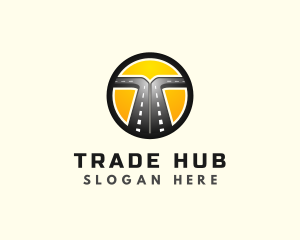 Logistics Road Highway logo design