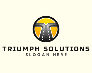 Logistics Road Highway logo design