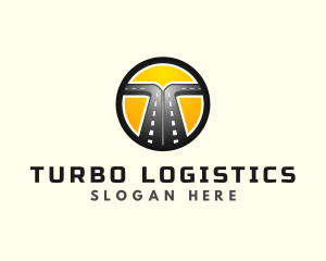 Logistics Road Highway logo