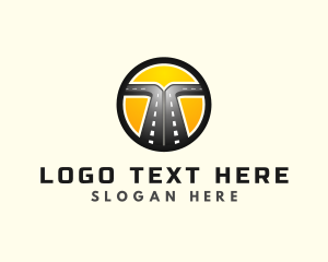 Road - Logistics Road Highway logo design