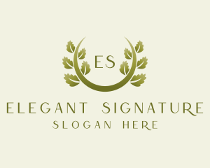 Elegant Vine Foliage logo design