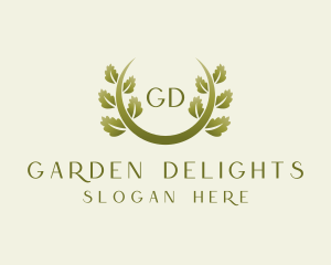 Elegant Vine Foliage logo design