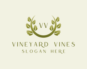 Elegant Vine Foliage logo design