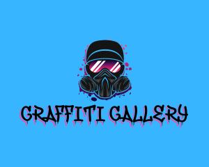 Gas Mask Graffiti  logo