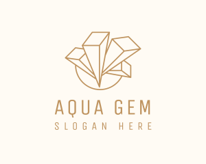 Crystal Gem Jewelry logo design