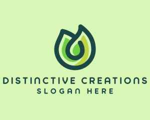 Environmental Nature Leaf logo design