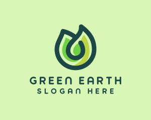 Environmental Nature Leaf logo design