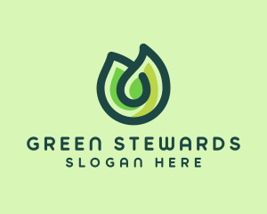 Environmental Nature Leaf logo design