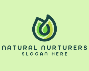 Environmental Nature Leaf logo design