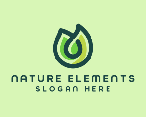 Environmental Nature Leaf logo design