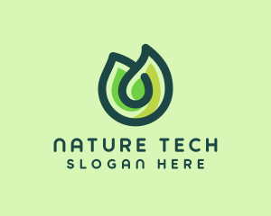 Environmental Nature Leaf logo